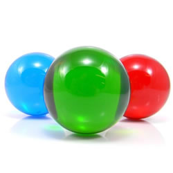 Coloured Acrylic Contact Juggling Ball 75mm